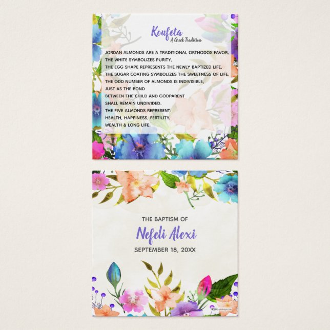 Nefeli Koufeta Card (Anverso y reverso)