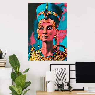 Nefertiti - El Poster de arte Queen Wall de Egipto