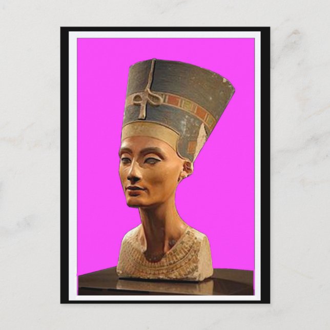 Nefertiti La Esposa Real Egipcia, Postal De Arte (Anverso)