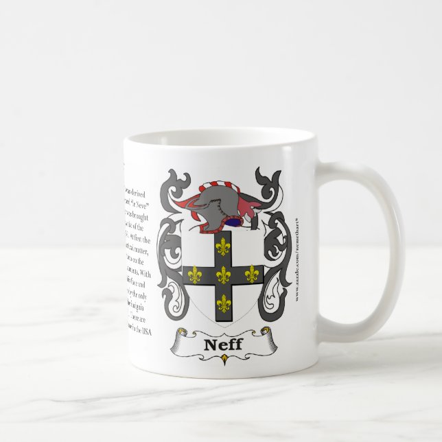 Neff, origen, significado y el escudo en una taza (Derecha)
