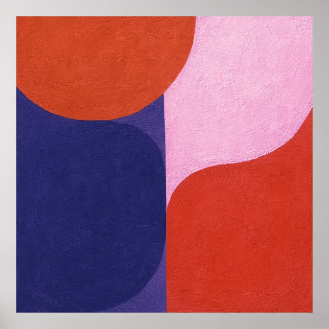 "Negociación de colores" Arte abstracto colorido (Frente)