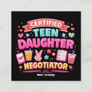 Negociador Adolescente Certificado Divertido Crian