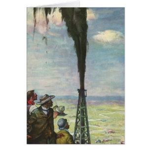 Negocio Antiguo, Pozo de Petróleo que Brota con Tr
