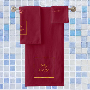 Negocio burgundy del logotipo de la empresa