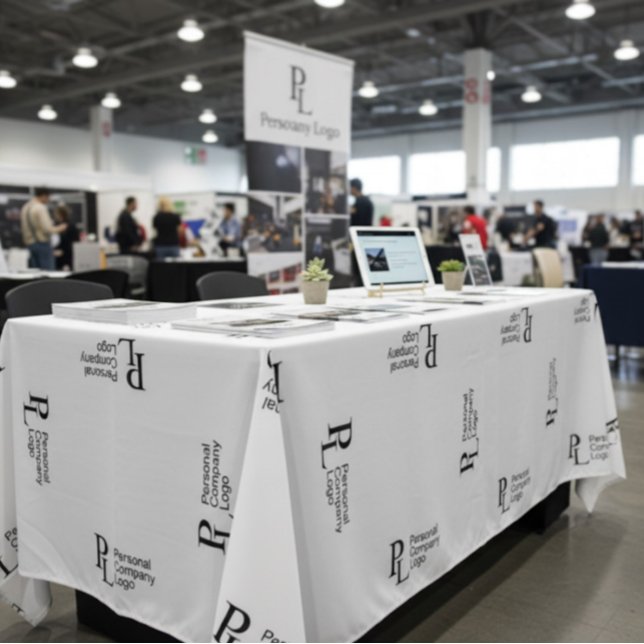 Negocio con logotipo de manteles personalizado par (custom tablecloth logo table cover printing for business trade show)