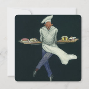 Negocio de Comida Antigua, Panadero con Postres de