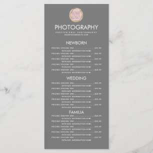 Negocio de Fotografía Menú Gris Logo
