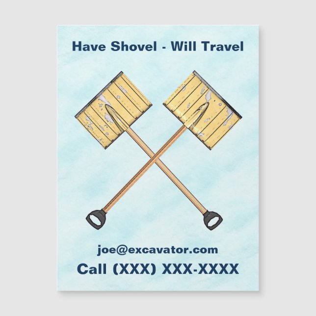 Negocio de la pala de nieve (Anverso)