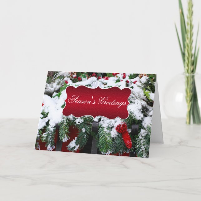 Negocio de los saludos de la estación de Navidad (Anverso)