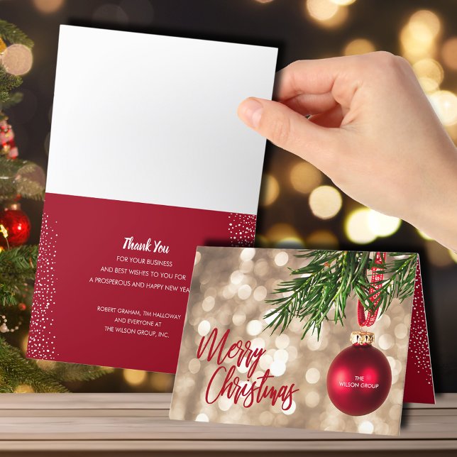 Negocio de Ornamentos de Navidad Rojo (Subido por el creador)