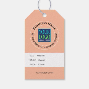 Negocio, dirección de logotipo, etiqueta de precio