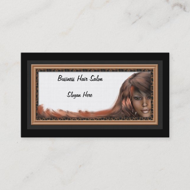 Negocio o tarjeta personal grande para el salón de (Anverso)