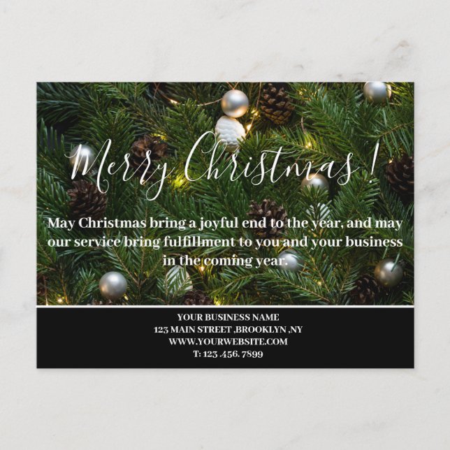 Negocio personalizado de Navidad (Anverso)