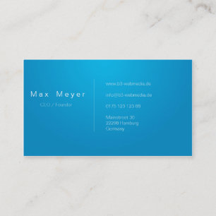 Negocio profesional tarjetas de presentación Blue