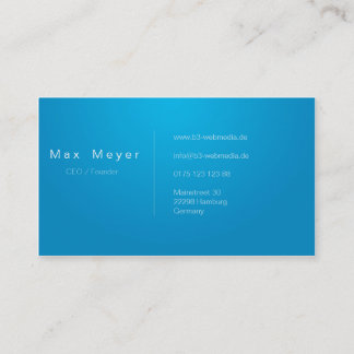 Negocio profesional tarjetas de presentación Blue,