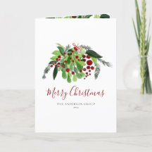Negocios Corporativos Bayas Rojas Verdor Navidad
