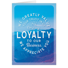 Negocios de cliente Gracias por su lealtad y confi