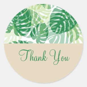 Negocios Floral Tropical Gracias Pegatinas