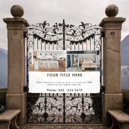 Negocios promocionales 2 Pancarta fotográfica y te