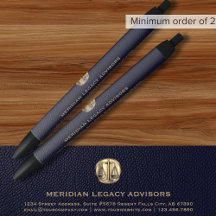 Bolígrafo con tinta para logotipo de la escala de