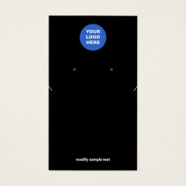 Negras Añadir collar de logotipo y tarjeta de visu