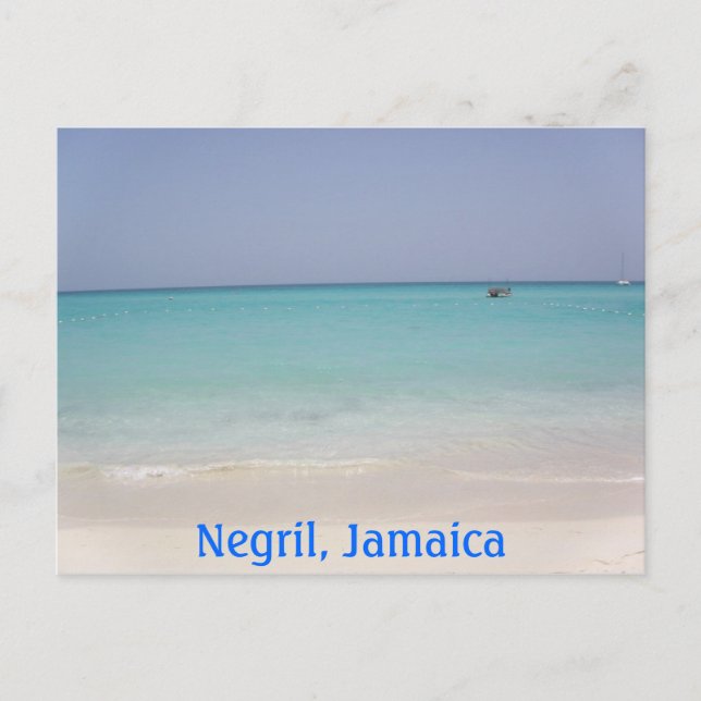 Negril, postal de Jamaica (Anverso)