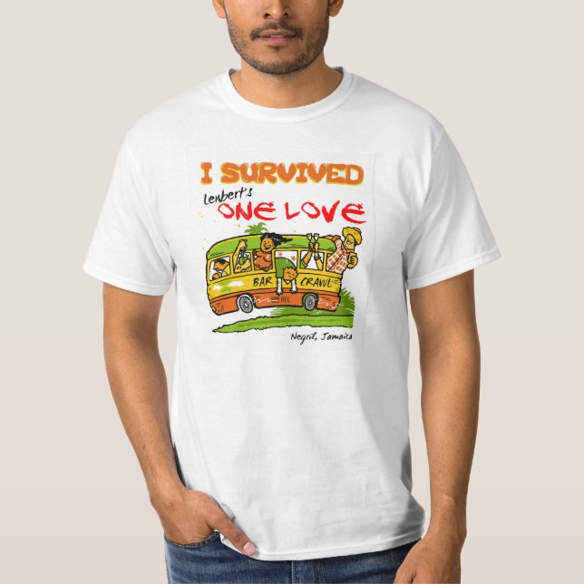 Negril una camiseta del arrastre de la barra del (Anverso)