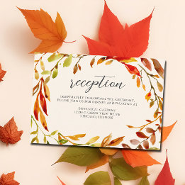 Negrita acuarela Autumn Sale Recepción de boda