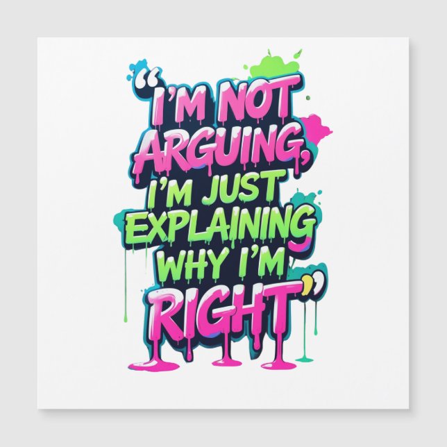 Negrita Cita divertida Neon Graffiti Design (Anverso)