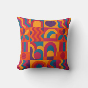 Negrita Cojín decorativo abstracto - estilo retro
