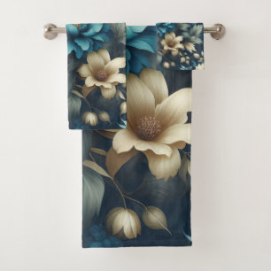 Negrita en azul y deluxe crema florals