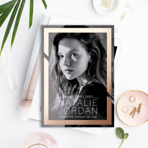 Negrita en la invitación al Relieve metalizado de 