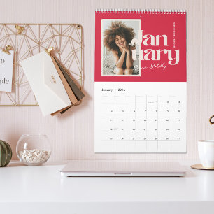 Negrita en vivo Calendario moderno de fotografía