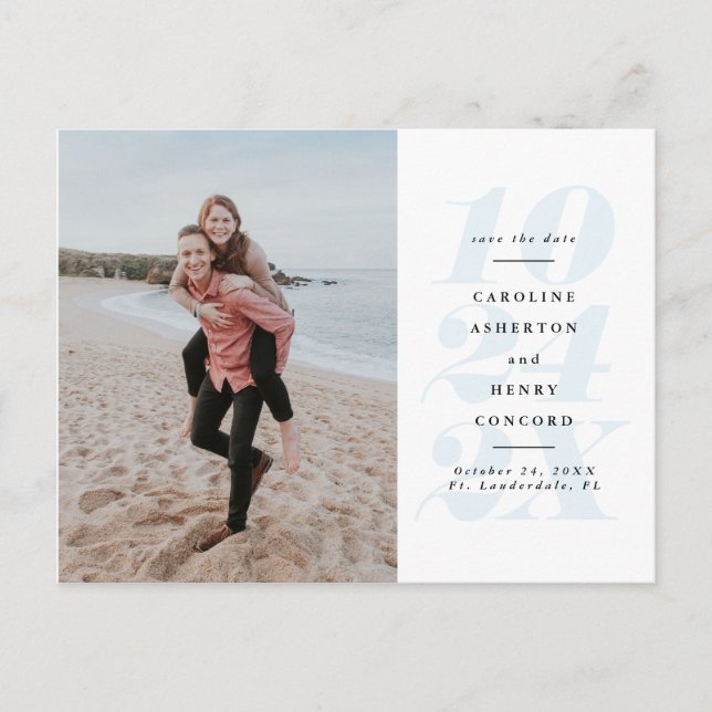 Negrita fecha azul guardar la postal de la foto de (Anverso)