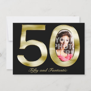 Negrita Gold 50.ª invitación a la fiesta de cumple