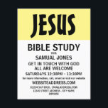 Negrita moderna, clase de publicidad cristiana<br><div class="desc">Volantes De Publicidad Modernos En Audacia Y Clase Bíblica Cristiana En La Tienda De Tarjetas De Negocios.</div>