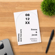 Negrita moderna Guardar la invitación acrílica de 