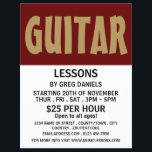 Negrita moderna, lecciones de guitarra, publicidad<br><div class="desc">Moderno Negrita,  Clases De Guitarra Publicidad Volantes De La Tienda De Tarjetas De Negocios.</div>
