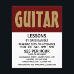 Negrita moderna, lecciones de guitarra, publicidad<br><div class="desc">Moderno Negrita,  Clases De Guitarra Publicidad Volantes De La Tienda De Tarjetas De Negocios.</div>