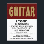 Negrita moderna, lecciones de guitarra, publicidad<br><div class="desc">Moderno Negrita,  Clases De Guitarra Publicidad Volantes De La Tienda De Tarjetas De Negocios.</div>