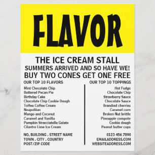 Negrita moderna, publicidad en el salón de helados