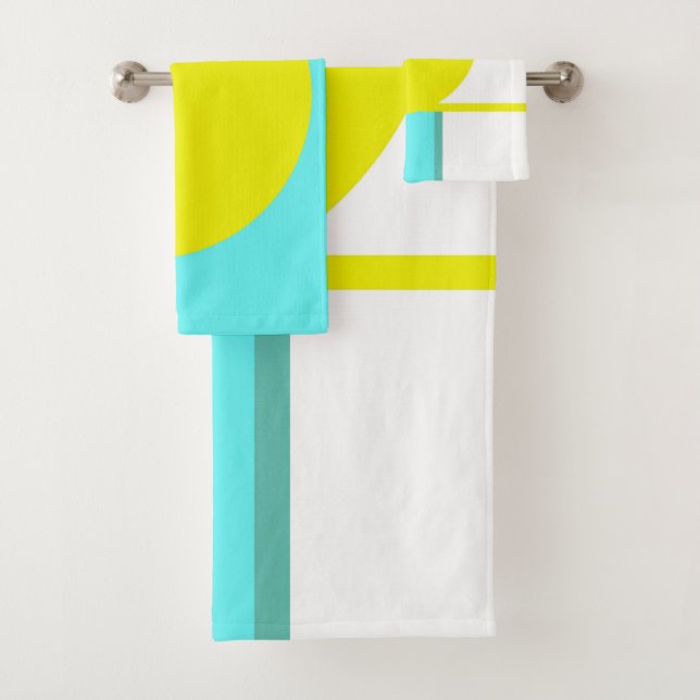 Negrita Resumen Arte Círculo Turquesa Amarillo Ver (In situ)