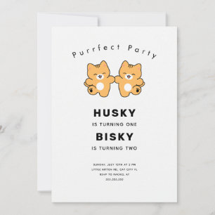Negrita Sans Serif Negrita Invitación purrfecta