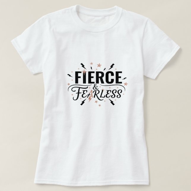 Negrita y directa: camiseta de FTERCE - sin miedo  (Diseño del anverso)