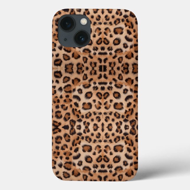 Negrita y elegante: Funda de impresión Leopard (Reverso)