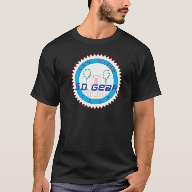 Negro 1990 de la camisa de la parodia de LA Gear (Anverso)