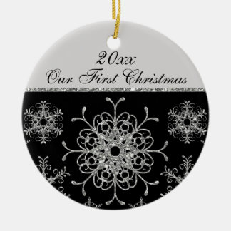 Negro, 1r ornamento del recuerdo del navidad de la