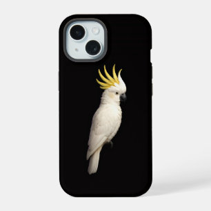 Negro 4 Luxe iPhone 15 Mate, Cacatúa Crestada