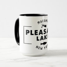 Negro agradable del lago taza combinada de 15