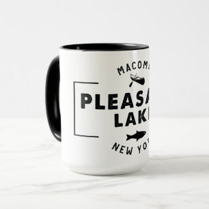 Negro agradable del lago taza combinada de 15